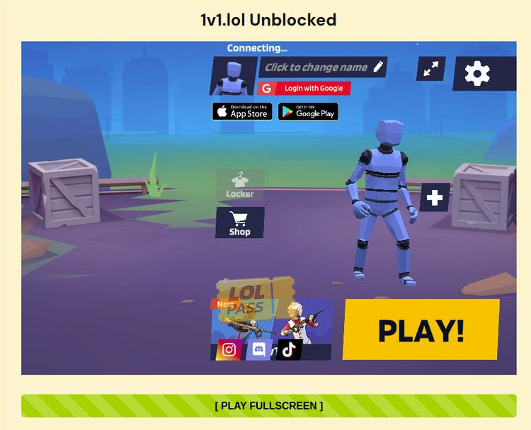1v1.lol Unblocked