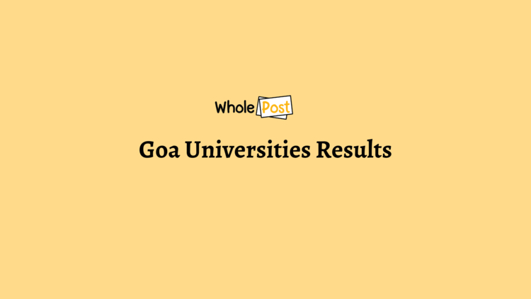 Goa Universities Results