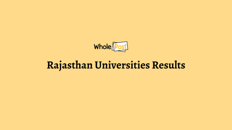 Rajasthan Universities Results