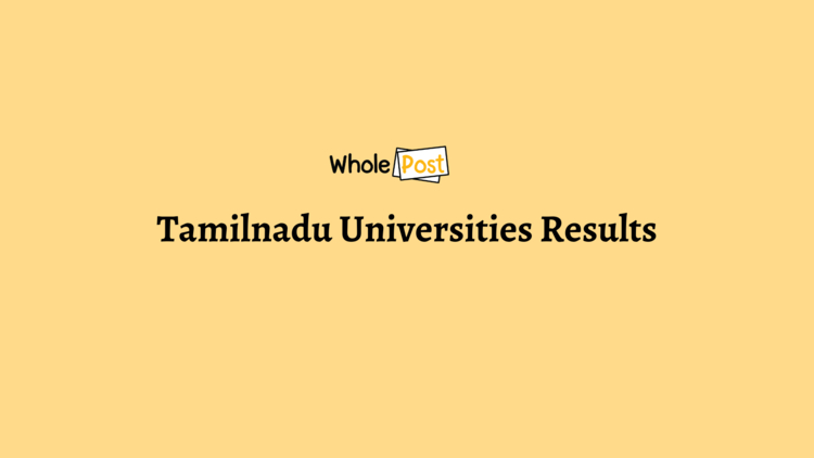 Tamilnadu Universities Results