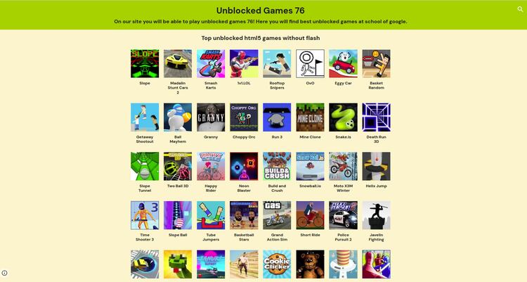 Unblocked Games 76